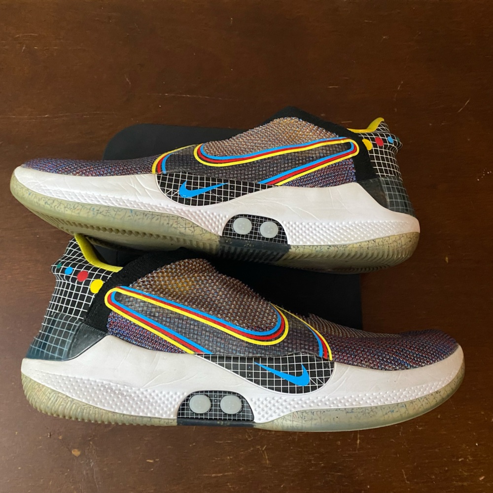 Nike Adapt BB Multi Color Size 13 Multi-Color/Black-White Self Lacing AO2582-900